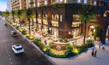 Phối cảnh shophouse căn hộ Maison Grand Phú Mỹ mặt tiền QL51